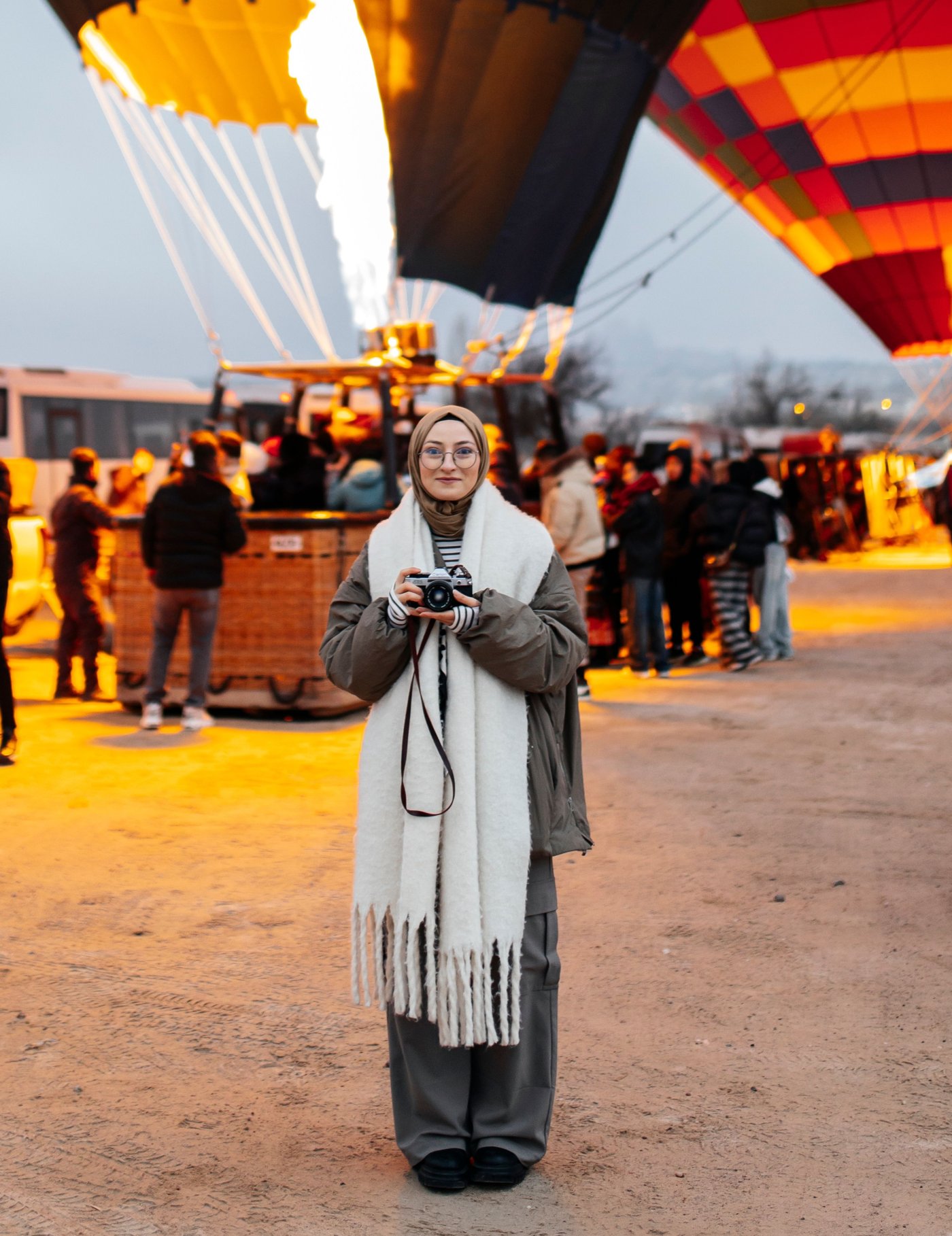 Group celebrating a birthday on a PathFinder hot air balloon flight