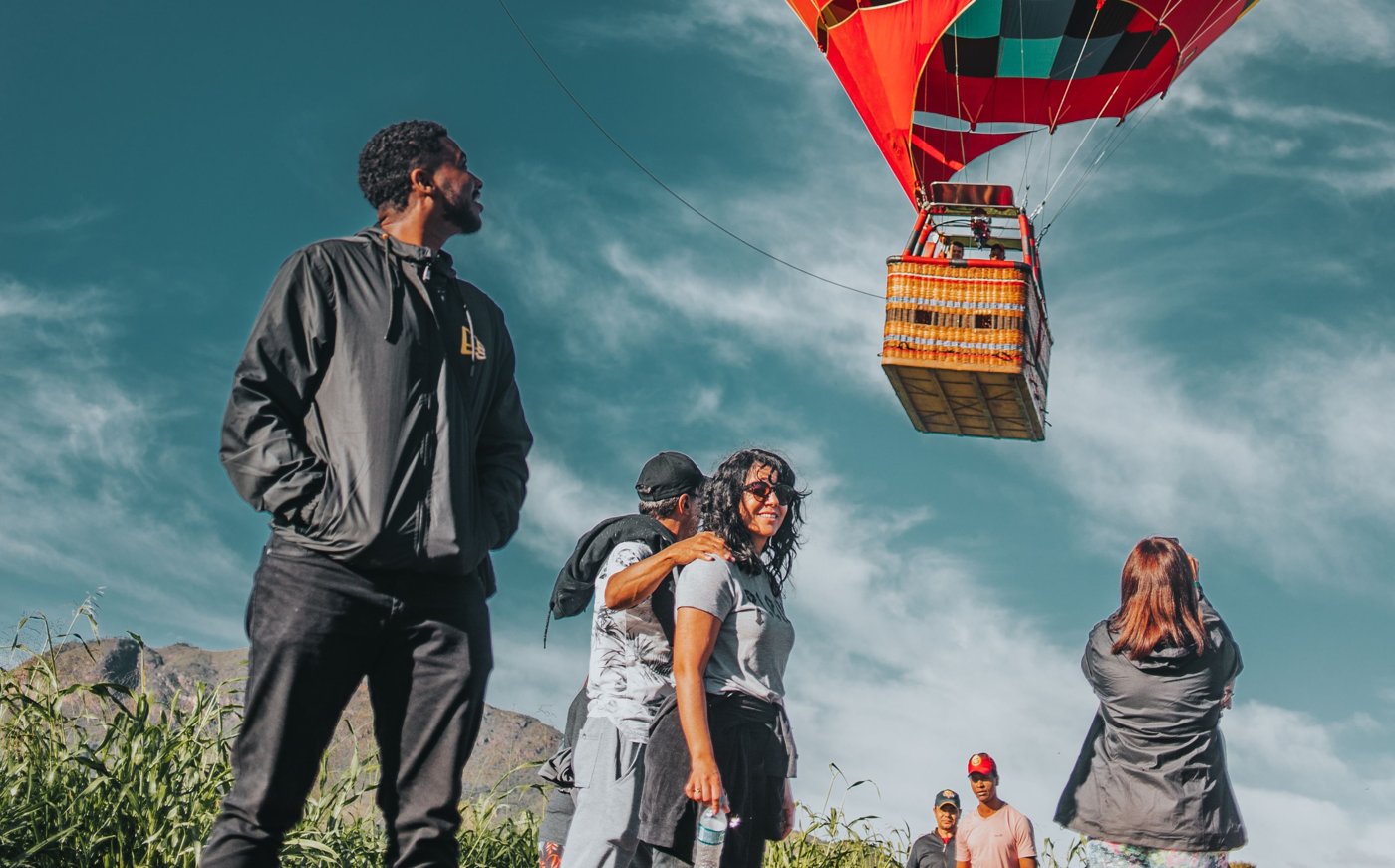Group and corporate hot air balloon celebration in Southern California