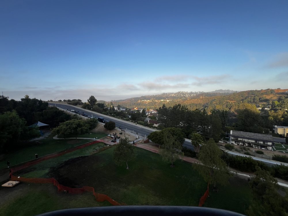 Aerial valley view
